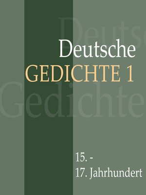 cover image of Deutsche Gedichte 1